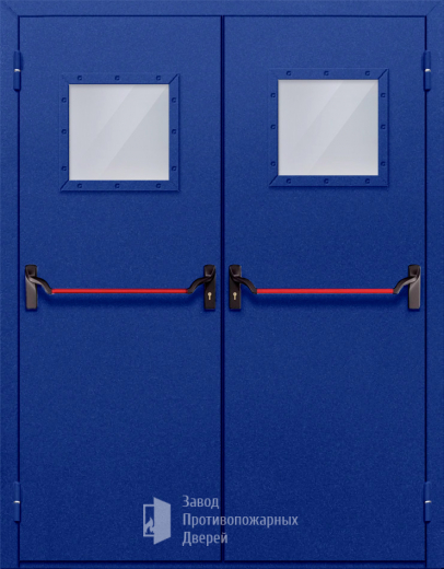 Фото двери «Двупольная со стеклом и антипаникой №53» в Ступино