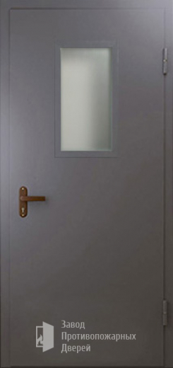 Фото двери «Техническая дверь №4 однопольная со стеклопакетом» в Ступино