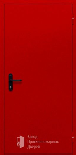 Фото двери «Однопольная глухая (красная)» в Ступино