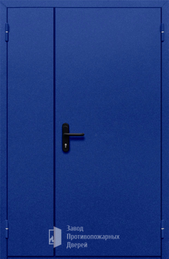 Фото двери «Полуторная глухая (синяя)» в Ступино