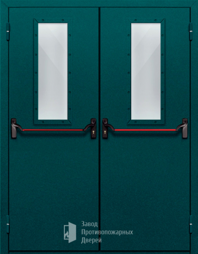 Фото двери «Двупольная со стеклом и антипаникой №66» в Ступино