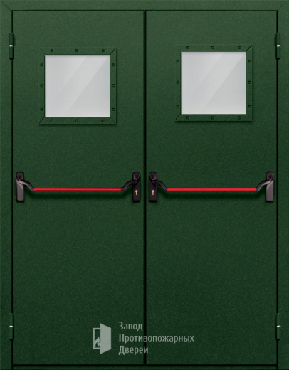 Фото двери «Двупольная со стеклом и антипаникой №59» в Ступино