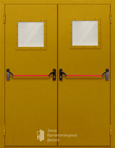 Фото двери «Двупольная со стеклом и антипаникой №55» в Ступино