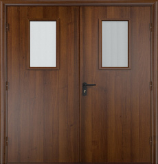 Фото двери «Двупольная МДФ со стеклом EI-30» в Ступино