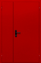 Фото двери «Полуторная глухая (красная)» в Ступино