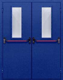 Фото двери «Двупольная со стеклом и антипаникой №63» в Ступино