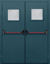 Фото двери «Двупольная со стеклом и антипаникой №57» в Ступино