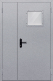 Фото двери «Полуторная со стеклопакетом» в Ступино