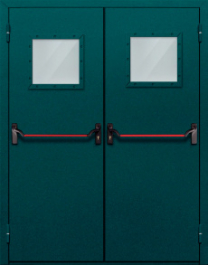 Фото двери «Двупольная со стеклом и антипаникой №56» в Ступино