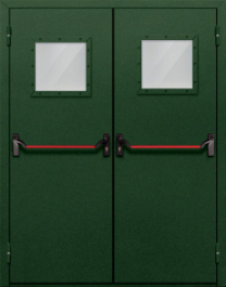 Фото двери «Двупольная со стеклом и антипаникой №59» в Ступино